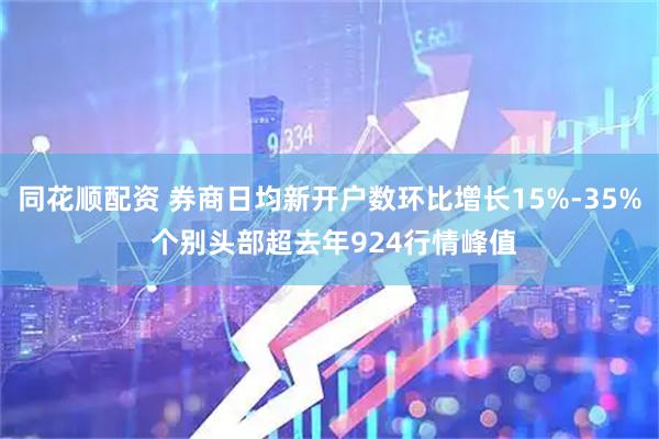 同花顺配资 券商日均新开户数环比增长15%-35% 个别头部超去年924行情峰值